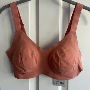 NWT Knix Padded V-Neck Wide Strap Sz 6 Pink Ginger